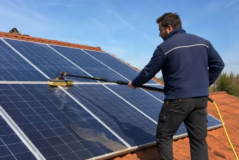 Nettoyage et entretien de panneaux solaires à Messanges